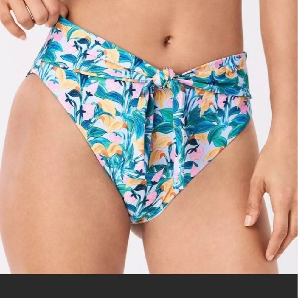 NWT DVF X ONIA Anais Strawberry Tie Bikini Bottom